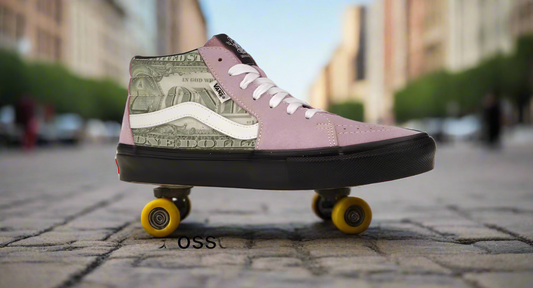 Supreme x Vans Men’s NIB Grosso Mid Dollar Pink Sneaker Size M 8.5